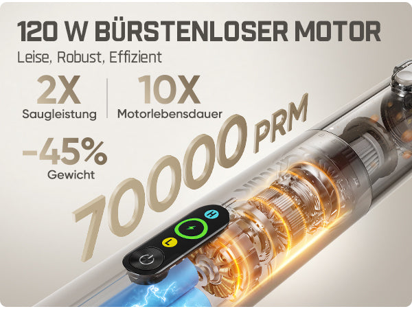 Fanttik Slim V10 Ultra kabelloser Autostaubsauger, 4-in-1 Mini Handstaubsauger mit 19 kPa Saugkraft, frei kombinierbarem Zubehör, 2 Saugmodi für Auto, kleine Arbeiten, Tastatur und Büro