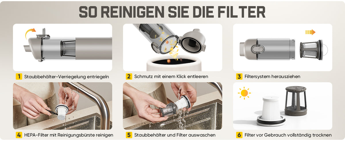 Fanttik Slim V10 Ultra kabelloser Autostaubsauger, 4-in-1 Mini Handstaubsauger mit 19 kPa Saugkraft, frei kombinierbarem Zubehör, 2 Saugmodi für Auto, kleine Arbeiten, Tastatur und Büro