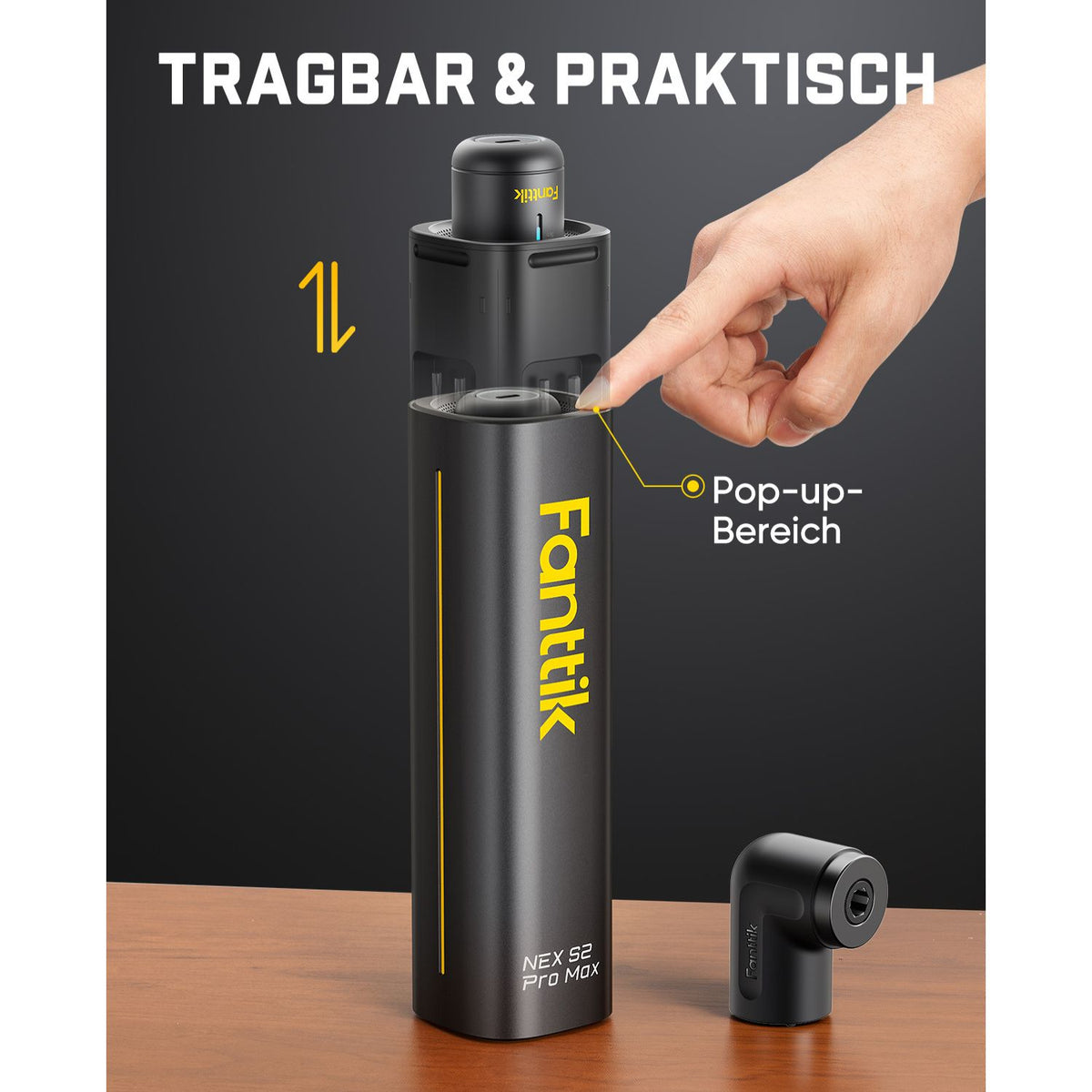 Fanttik S2 Pro Max Elektroschrauber Akkuschrauber Set, 7 Drehmomenteinstellungen, 0,5 bis 6 Nm, 16 magnetische Bits, 1/4 Zoll Sechskantschaft, mit 90°-Winkeladapter, für Möbel, Haushaltsreparaturen