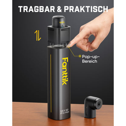 Fanttik S2 Pro Max Elektroschrauber Akkuschrauber Set, 7 Drehmomenteinstellungen, 0,5 bis 6 Nm, 16 magnetische Bits, 1/4 Zoll Sechskantschaft, mit 90°-Winkeladapter, für Möbel, Haushaltsreparaturen