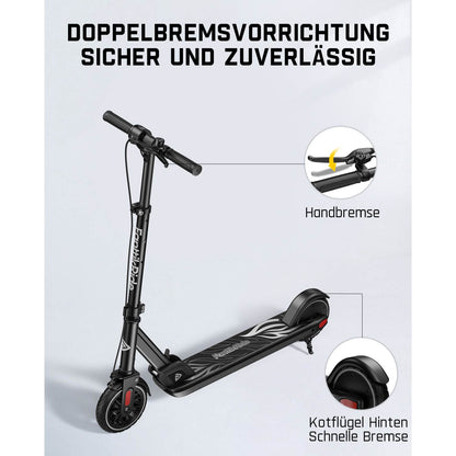 FanttikRide T9 Elektroroller für Kinder, 7/10/12 MPH, LED-Anzeige, höhenverstellbar, faltbar, Gummiräder, leicht, Geschenke für Jungen und Mädchen