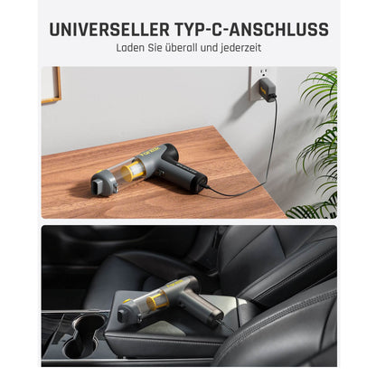 Fanttik Slim V9 Mix Auto-Staubsauger, 4-in-1 kabelloser Handstaubsauger, 12000 PA Hochleistungs-Handstaubsauger Tragbarer Staubsauger für den Innenraum von Autos und zu Hause