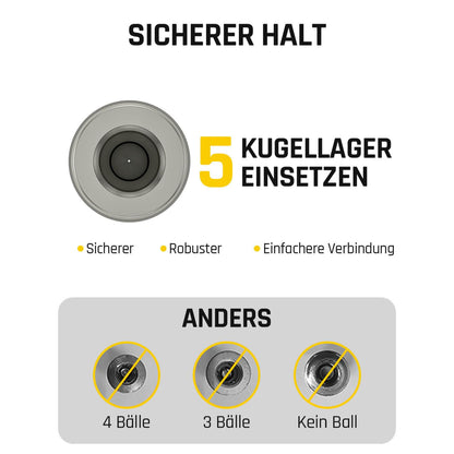 Fanttik X8 APEX Luftpumpe und Anschluss für Nagelpistole, 1/4 Zoll Innengewinde, Druckluftkupplung mit VG8-Gewinde, 20,7 BAR/300 PSI maximaler Druck, 450°C Hitzebeständiger Schnellkupplung-Druckluft