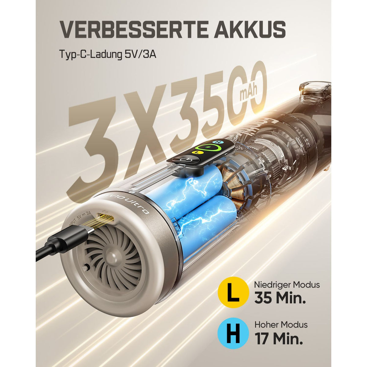 Fanttik Slim V10 Ultra kabelloser Autostaubsauger, 4-in-1 Mini Handstaubsauger mit 19 kPa Saugkraft, frei kombinierbarem Zubehör, 2 Saugmodi für Auto, kleine Arbeiten, Tastatur und Büro