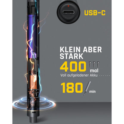 Fanttik E1 Pro Elektrisches Schraubendreher 50 in 1 Magnetische Präzisions-Schraubendreher Kit, 2 Gänge Drehmoment, 5/32 Zoll Sechskant, Geeignet für Reparatur für iPhone,Laptop, Brillen, Uhren
