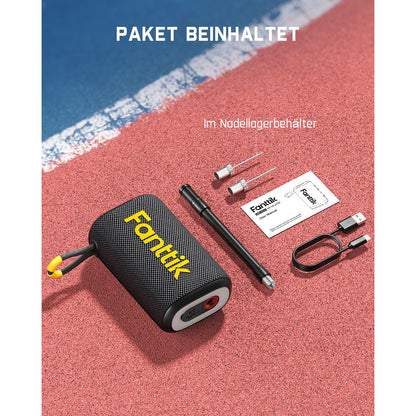 Fanttik X8 Nano Elektrische Ballpumpe, Ultraschnelles Aufpumpen für Sportball, Tragbare Luftpumpe mit Präziser Digitaldruck und LCD-Display für Basketball, Fußball, Volleyball, Rugby