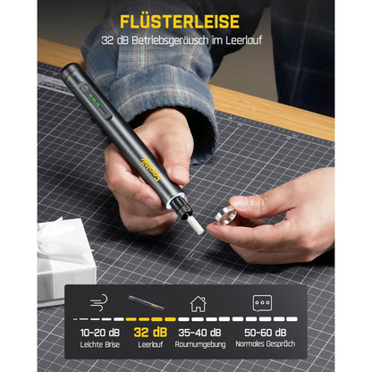 Fanttik F2 Master Mini Akku-Multifunktionswerkzeug Set 3,6V, NeoPulse Motor, 5 Geschwindigkeiten, 25000 U/min, Revostor-Hub, 35 Zubehörteile, Elektrowerkzeug zum Schleifen, Polieren, Bohren, Gravieren