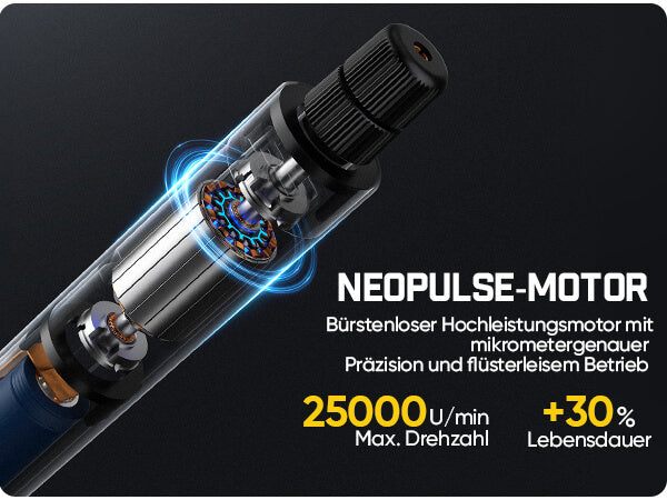 Fanttik F2 Master Kit Mini Akku-Rotationswerkzeug, Gravierstift, 35 Zubehörteile für 3D-gedruckte Veredelung, Schleifen, Polieren, Bohren, Schnitzen, Präzision DIY im