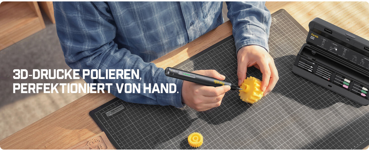 Fanttik F2 Master Kit Mini Akku-Rotationswerkzeug, Gravierstift, 35 Zubehörteile für 3D-gedruckte Veredelung, Schleifen, Polieren, Bohren, Schnitzen, Präzision DIY im