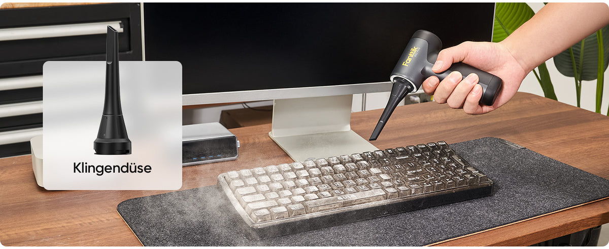 Fanttik B10 Pro Elektrische Staubgebläse, 110.000 U/min bürstenloser Motor, Luftreiniger, 3-Gang einstellbare Mini-Gebläse mit Ein-Knopf-Booster, Air Duster für PC, Tastatur, Elektronik und Werkbank