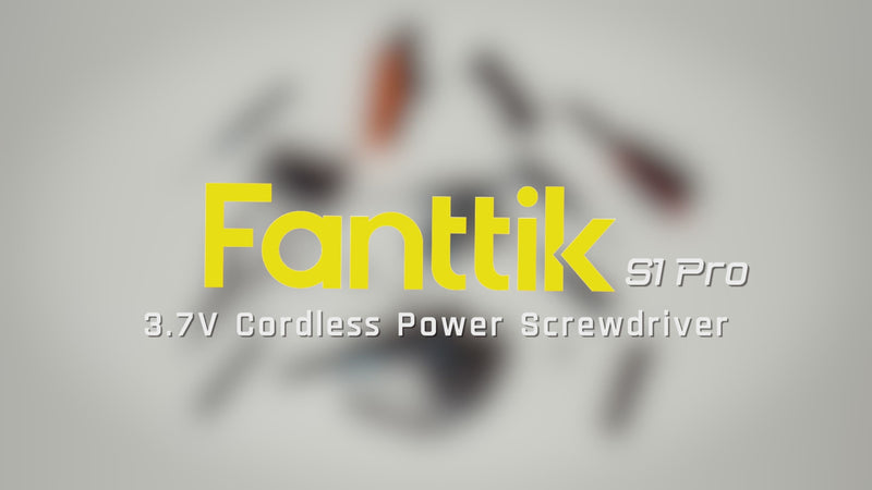 Fanttik S1 Pro 3.7V Magnetische Electric Screwdriver, Leistungsstarkes-Schraubendreher-Set mit 16 Bits, Einstellbare 3 Drehmomente bis zu 6 Nm, 2000-mAh-Akku, Geeignet für die Möbel/Computerreparatur